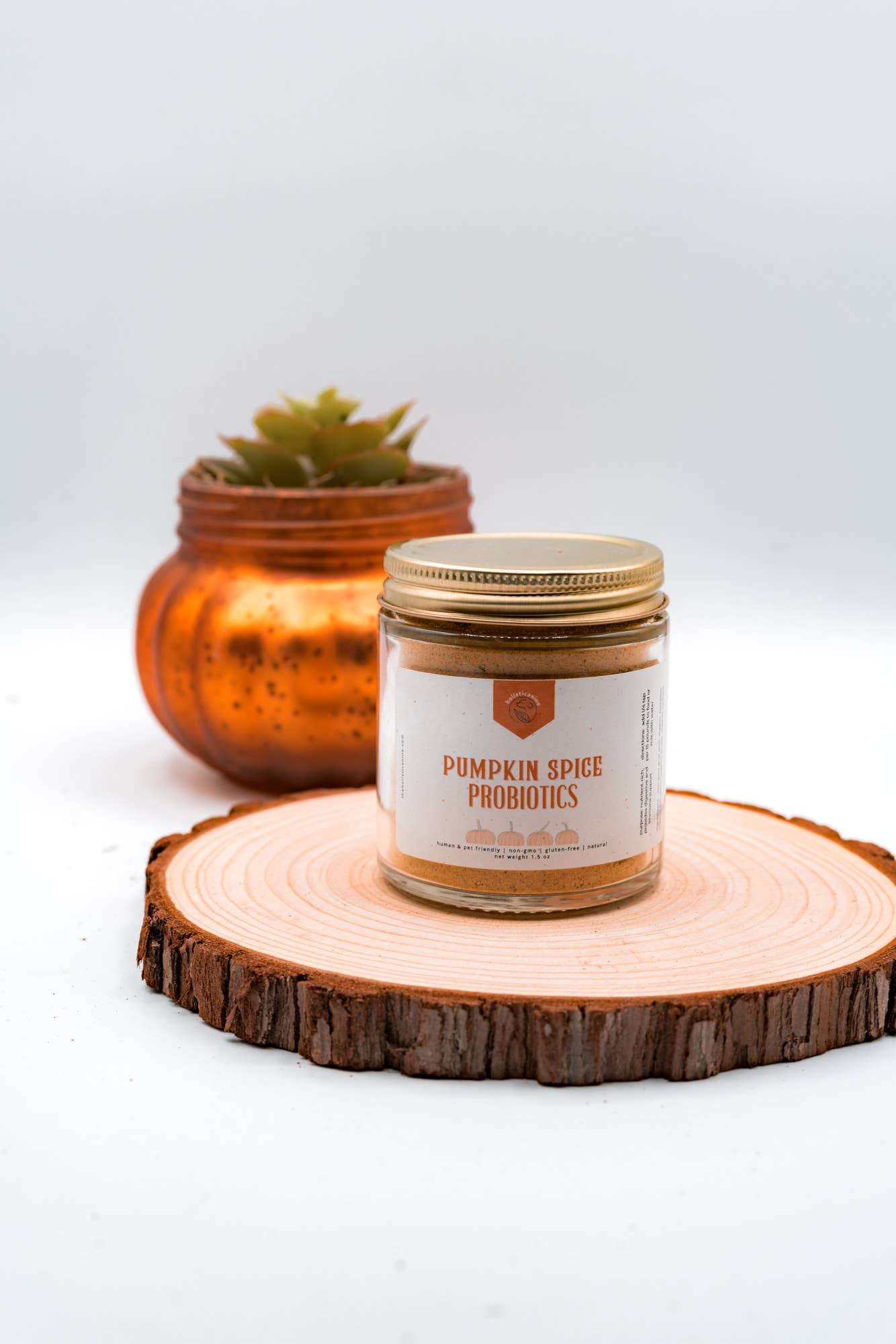 Organic Pumpkin Spice Probiotics Supplement: Coconut Milk | Holisticanine