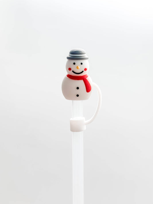 Snowman Straw Cover