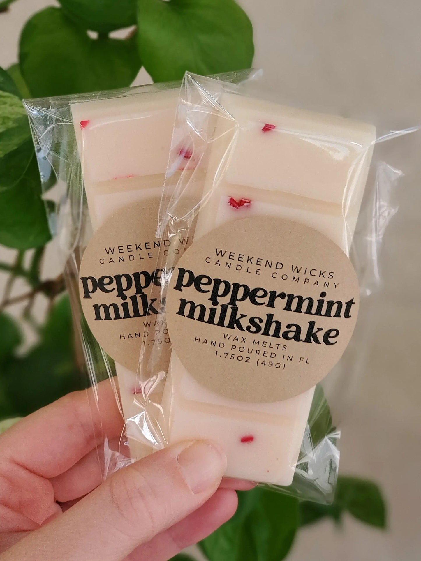 Peppermint Milkshake Wax Melt Bar | Weekend Wicks Wax Company