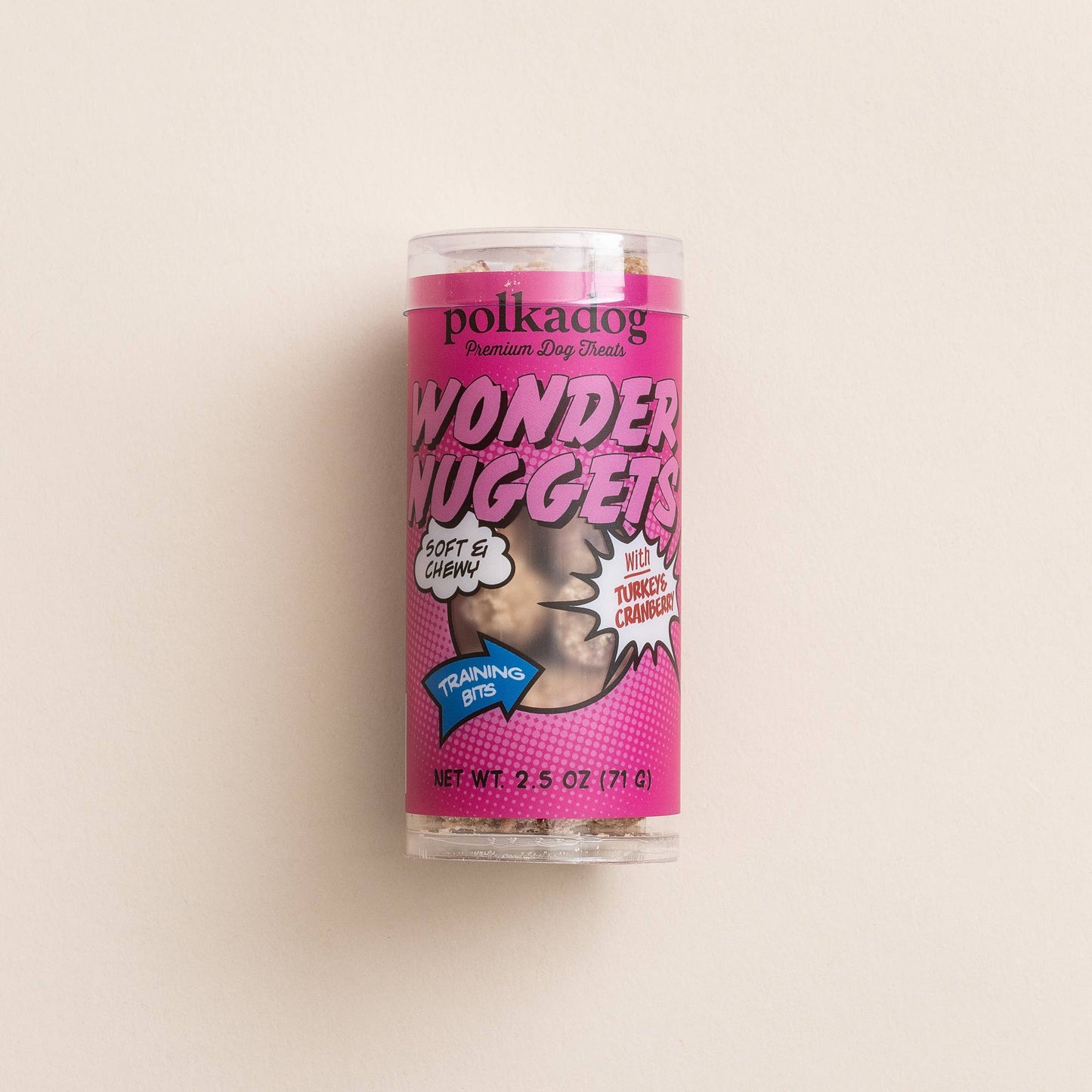 Mini Tube: Wonder Nuggets, Turkey & Cranberry - 2.5oz | Polkadog