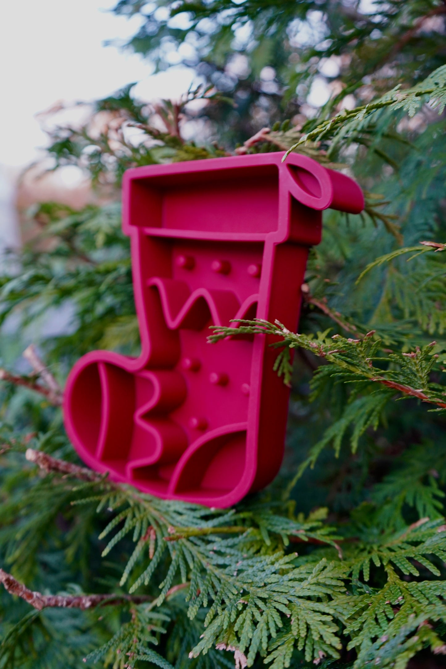 Santa's Stocking Slow Feeder Bowl