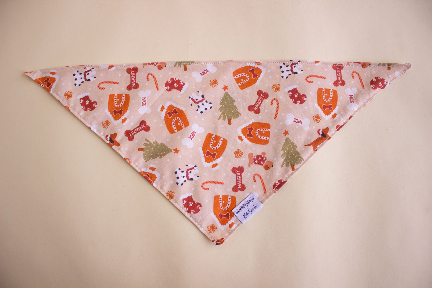Boho Dog Christmas Bandana | Tie On Style
