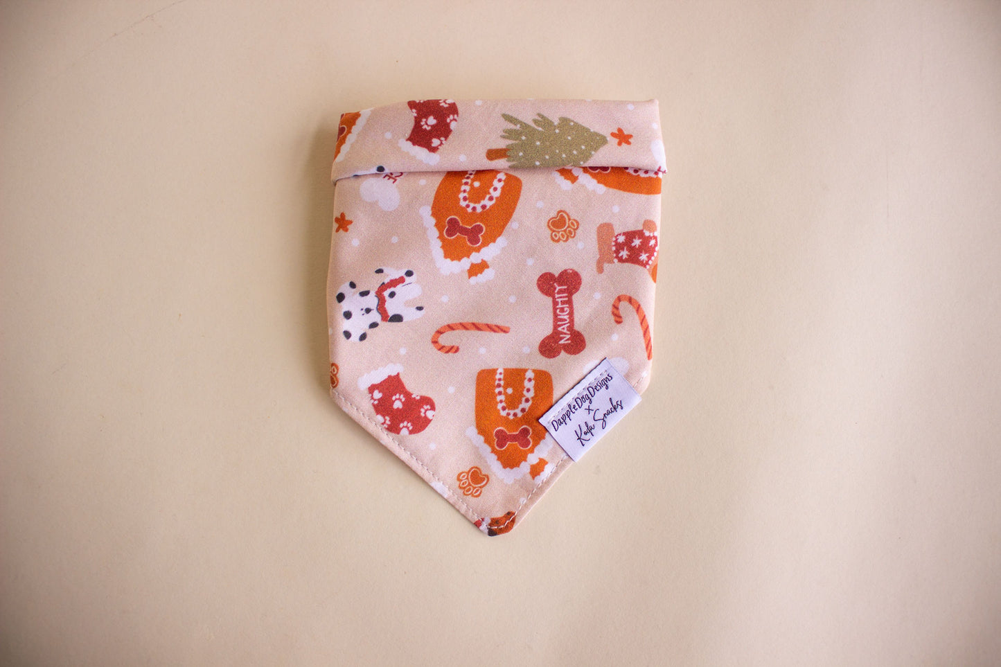 Boho Dog Christmas Bandana | Tie On Style