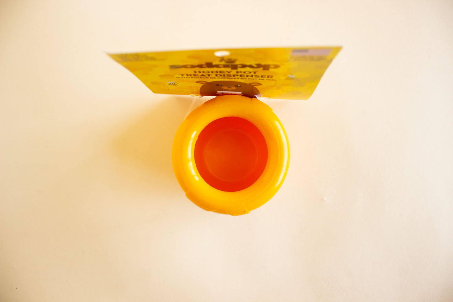 Honey Pot Treat Dispenser: Yellow / Large | SodaPup