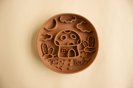 Mushroom House Slow Feeder Bowl - Fenugreek
