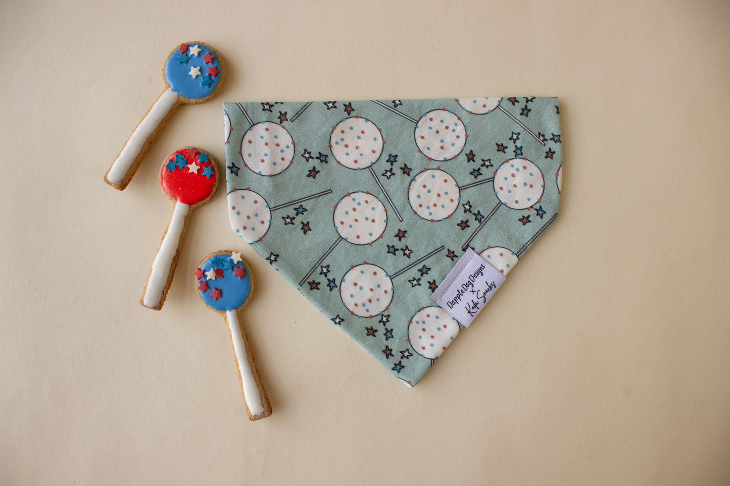 Patriotic Cake Pops Bandana