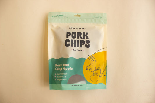Pork Chips, Dehydrated Dog Treats | LoveThyBeast