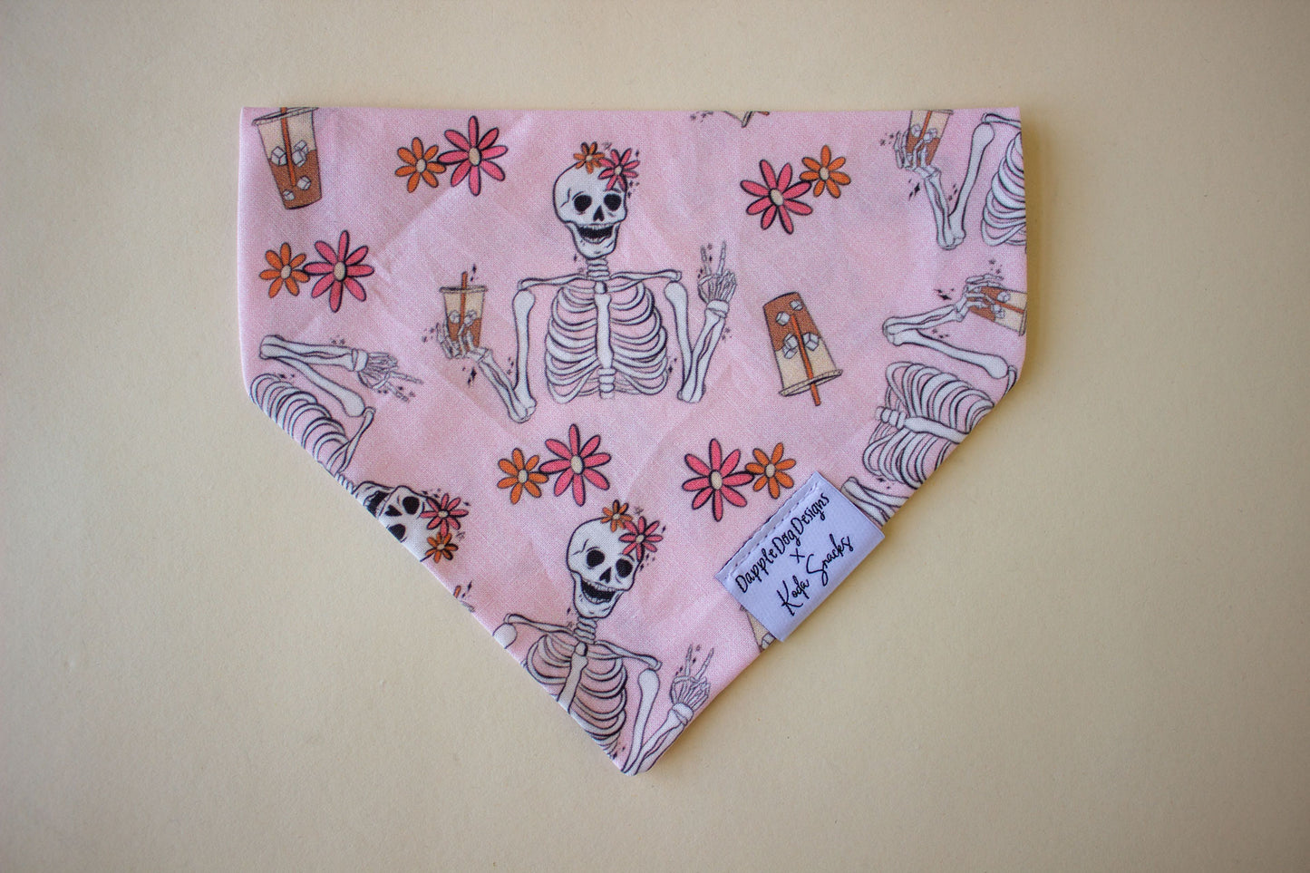 Iced Coffee or Die Skeleton Bandana