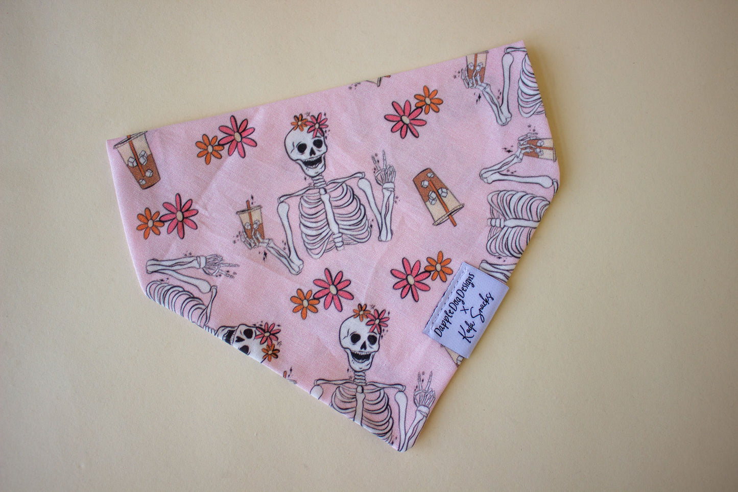 Iced Coffee or Die Skeleton Bandana