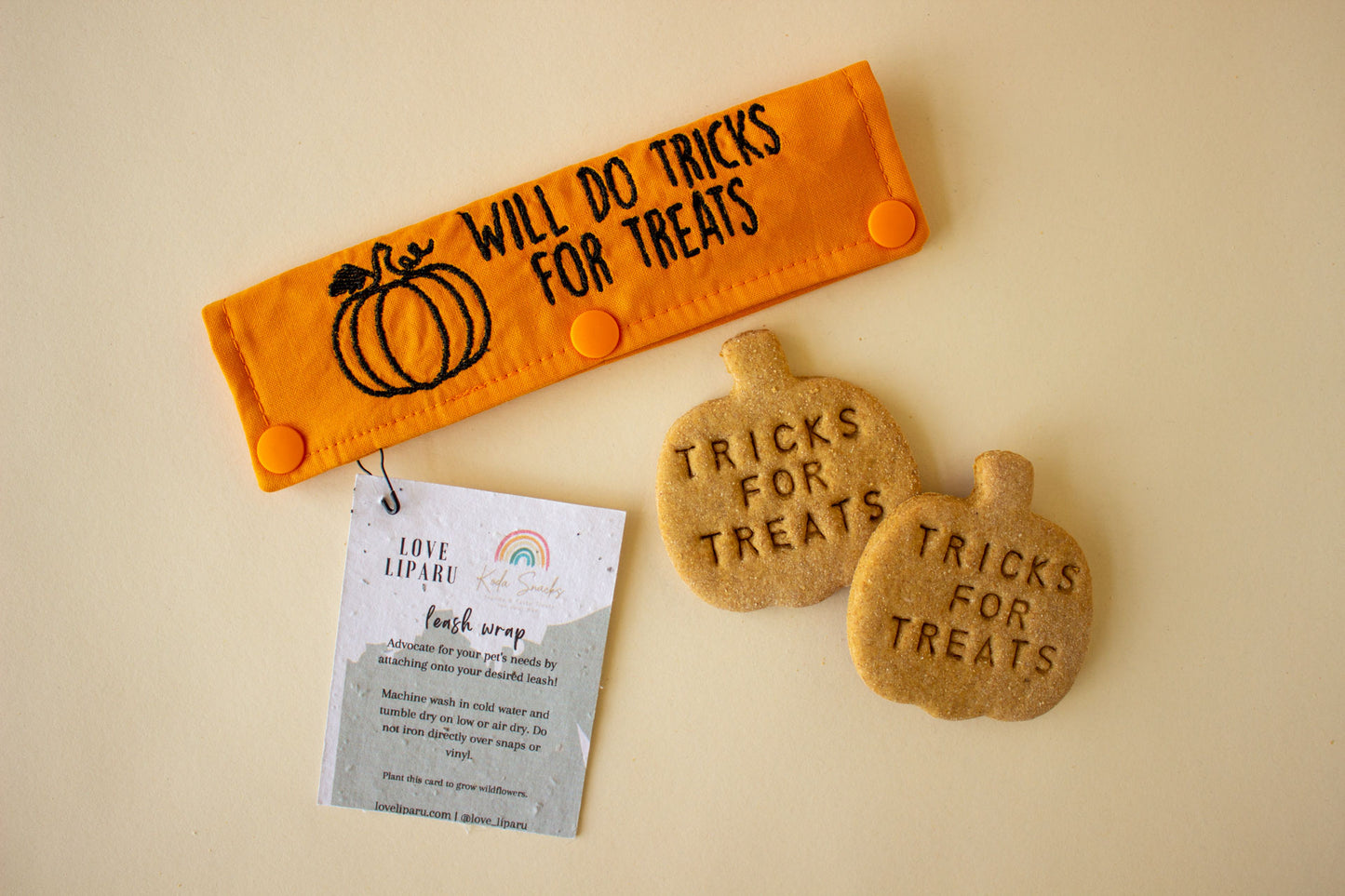 Koda Snacks x Love Liparu Leash Wrap | Will Do Tricks for Treats