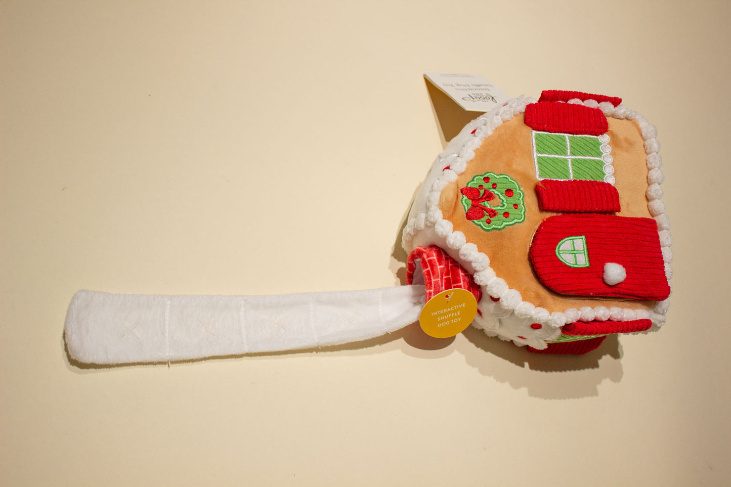 Gingerbread House Interactive Snuffle Dog Toy