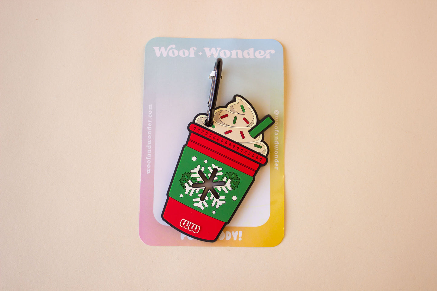 Peppermint Mocha Used Dog Waste Bag Holder