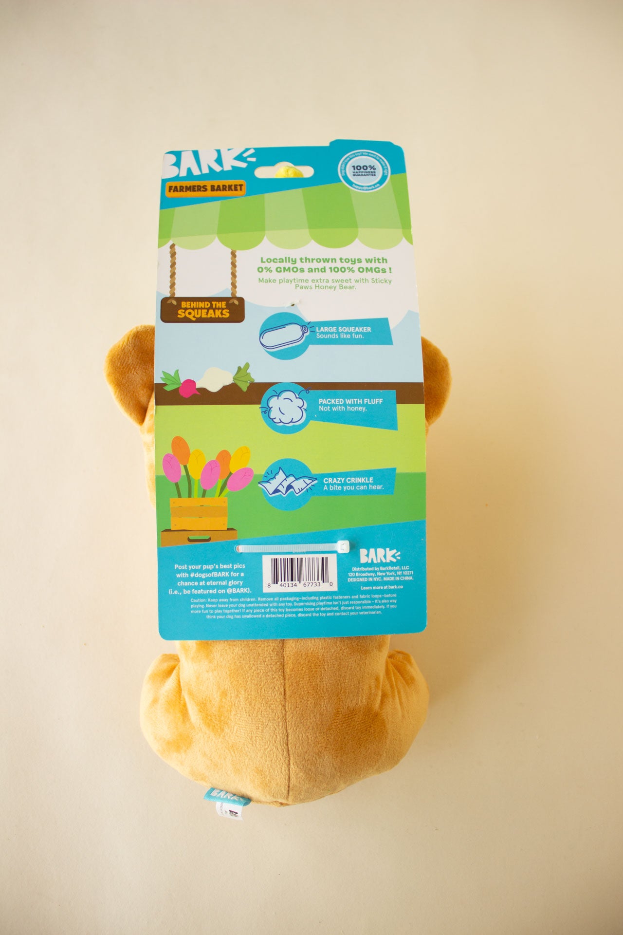 BARK Sticky Paws Honey Bear