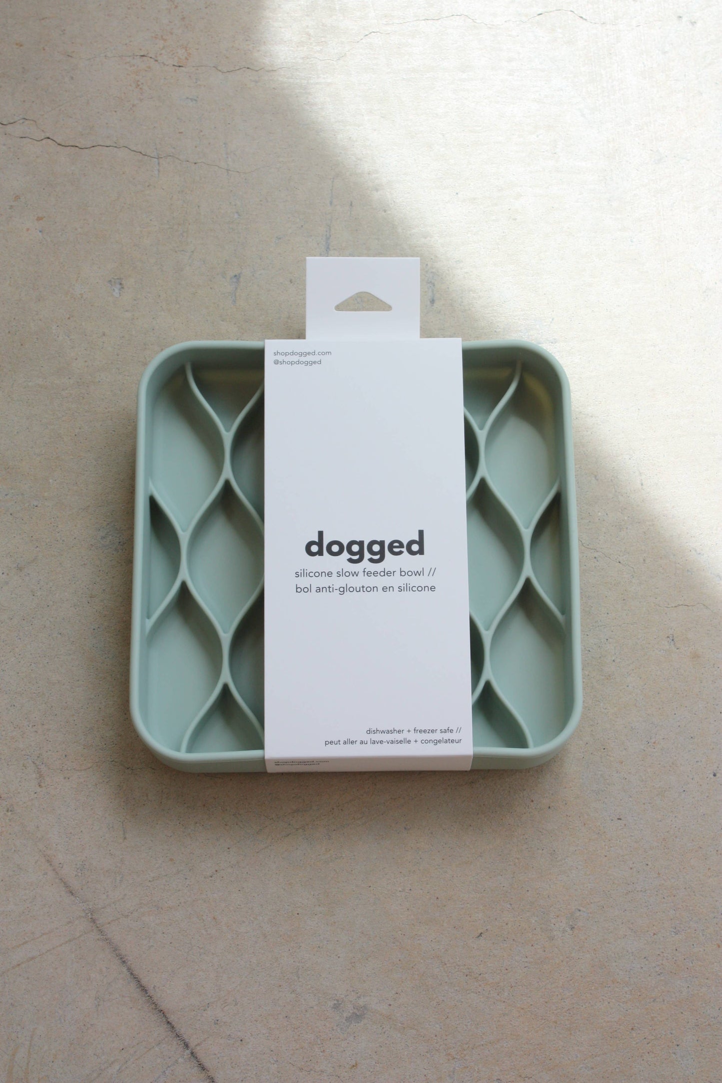 Argyle Slow Feeder Bowl: Seafoam | Dogged