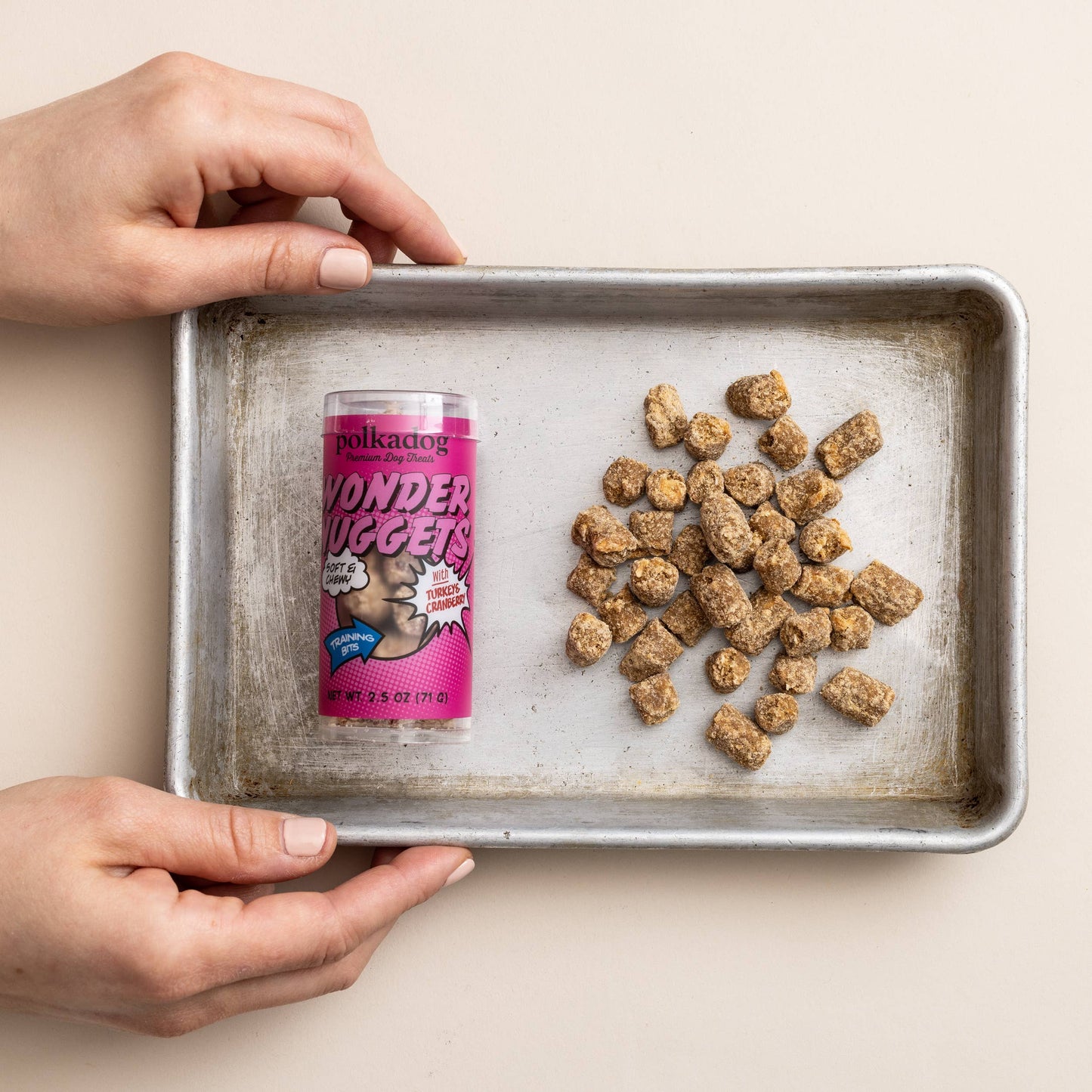 Mini Tube: Wonder Nuggets, Turkey & Cranberry - 2.5oz | Polkadog