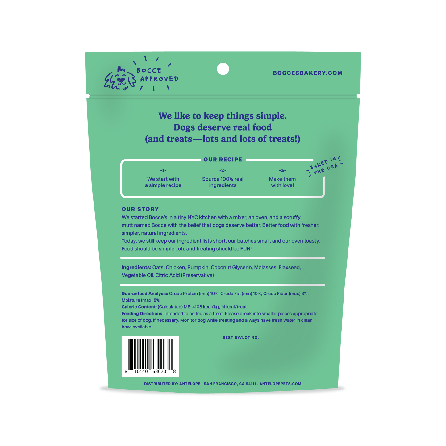 Snowman Snacks, Soft & Chewy | Bocces' Bakery