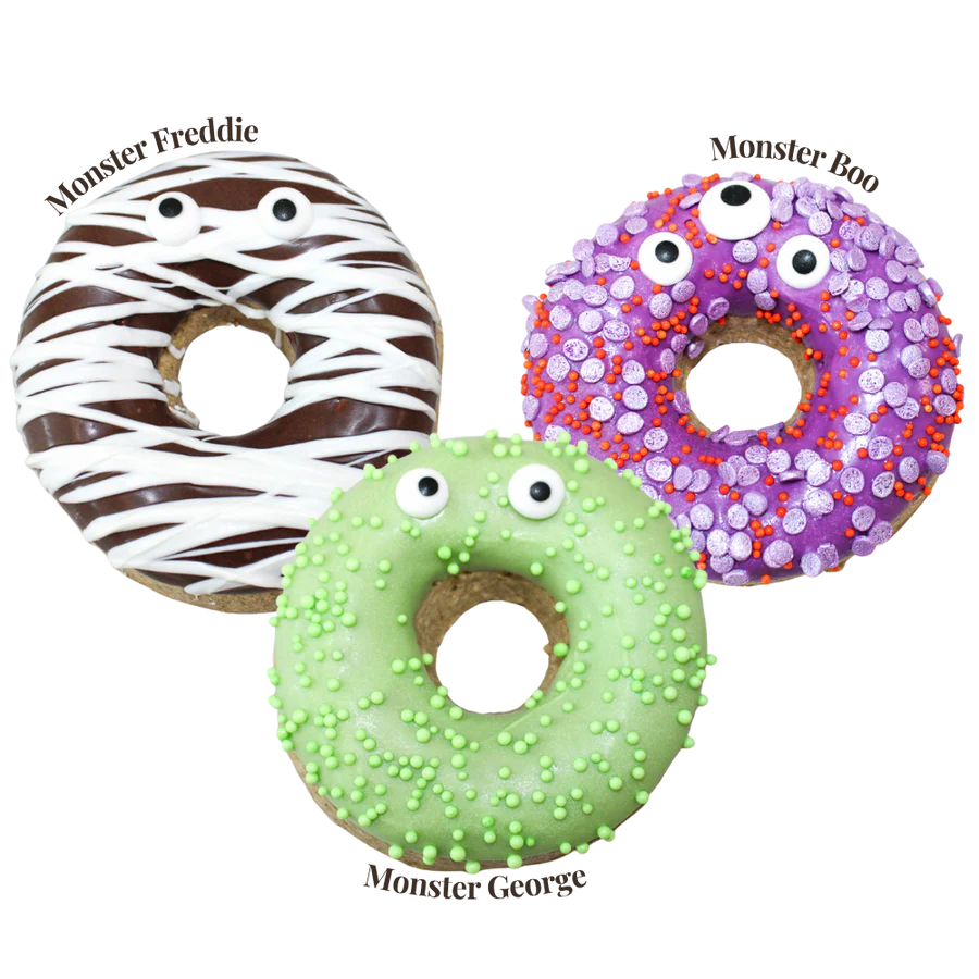 Monster Mutts 3pc Donuts | K9 Granola Factory