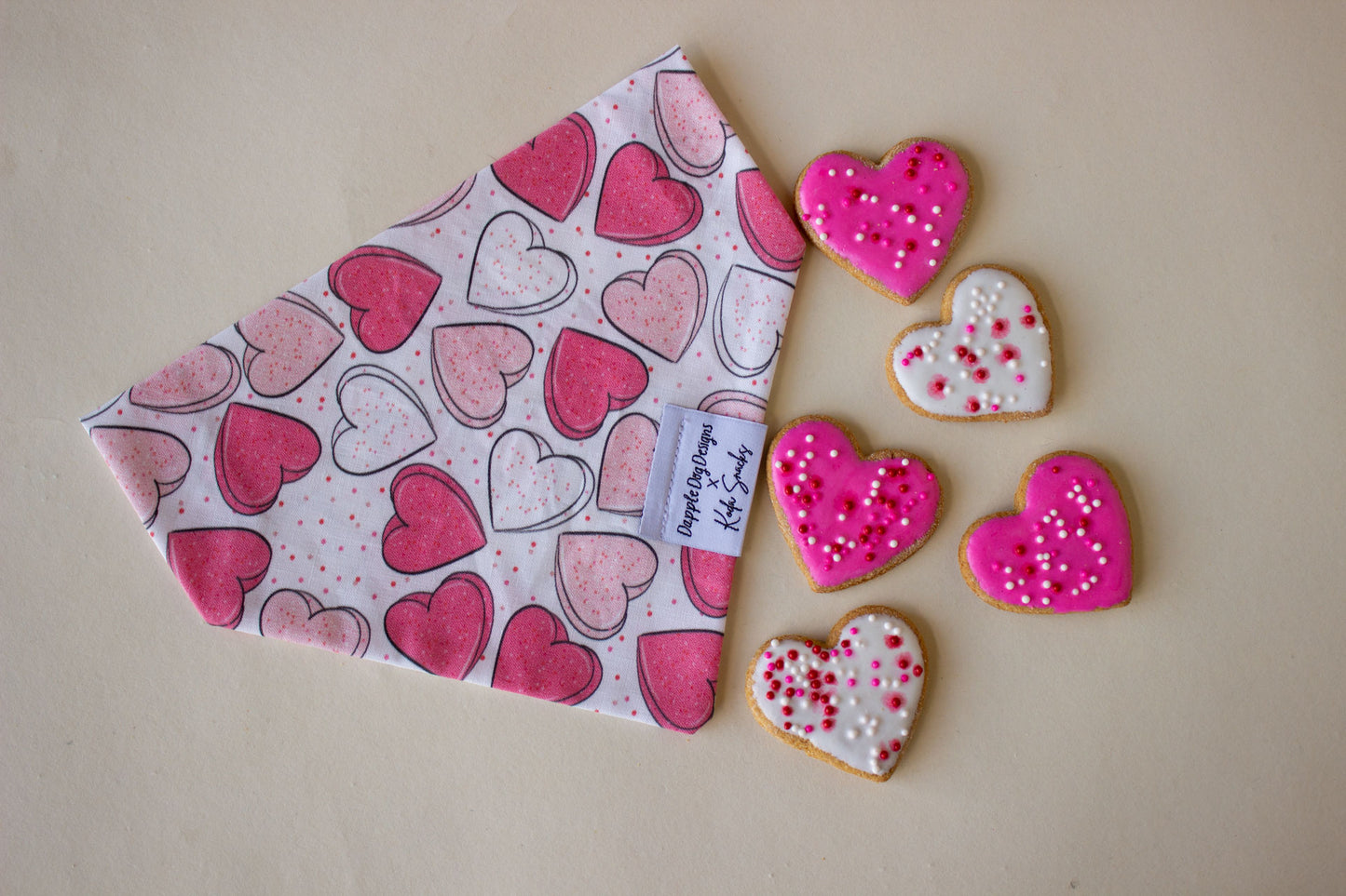 Frosted Heart Cookie Bandana