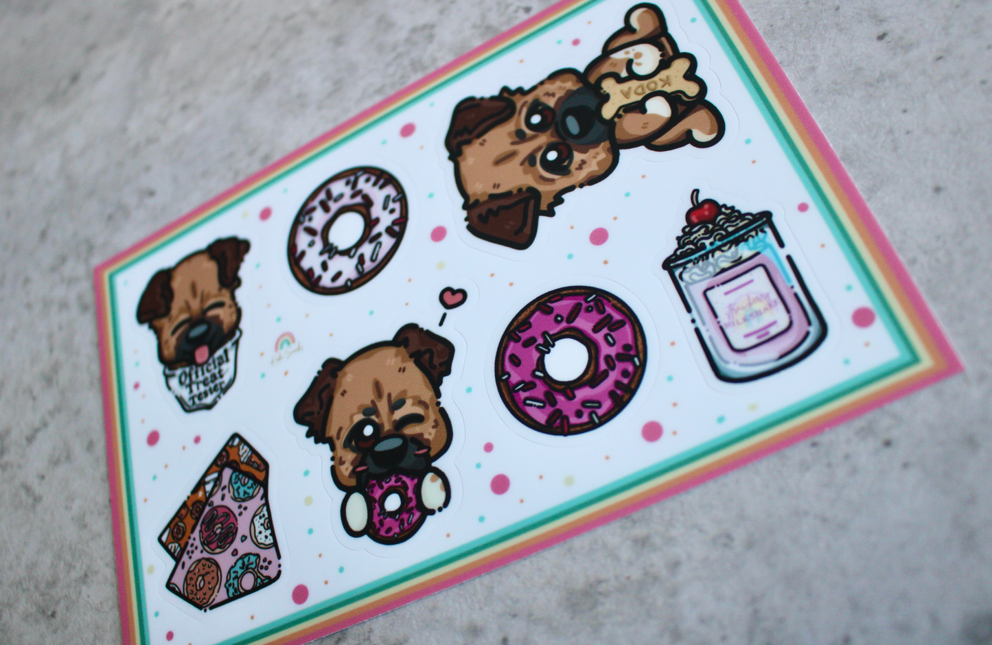 Koda Snacks Sticker Sheet