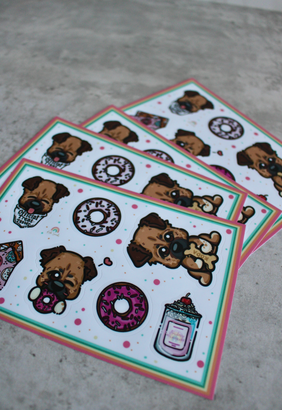 Koda Snacks Sticker Sheet