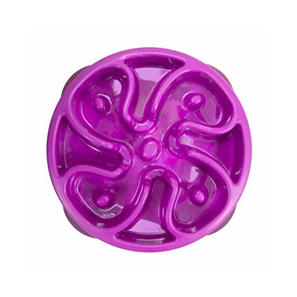Outward Hound - Fun Feeder Slo Bowl - Purple Large
