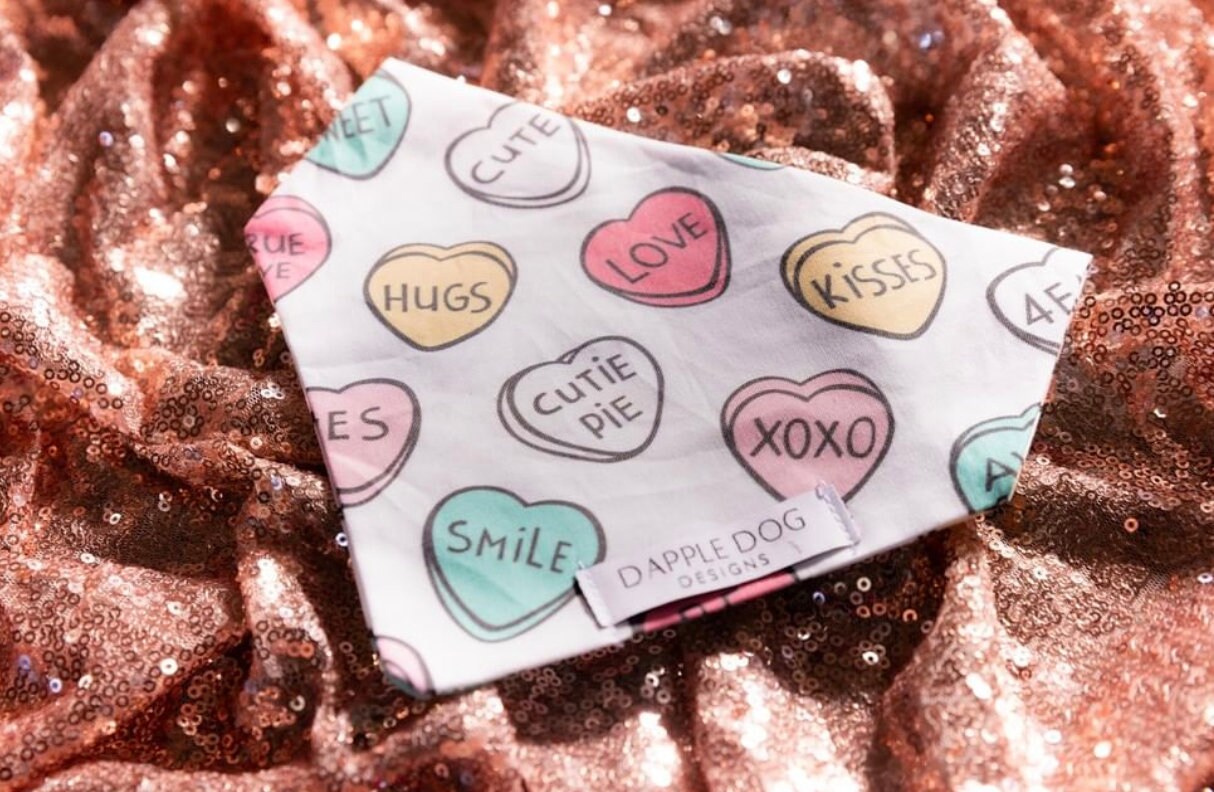 Conversation Hearts Bandana