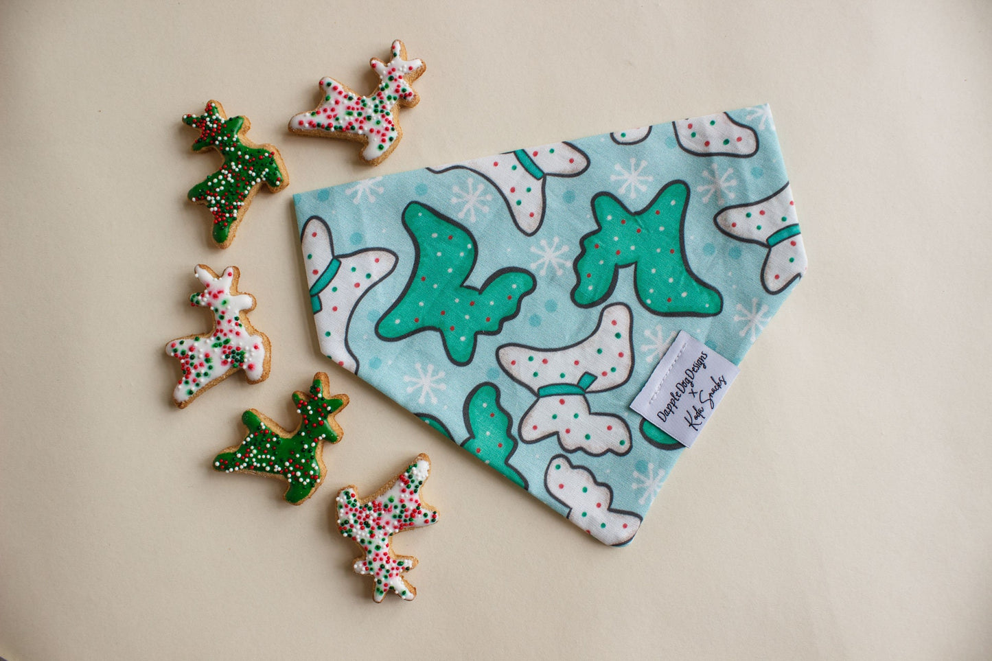 Frosted Reindeer Cookie Bandana