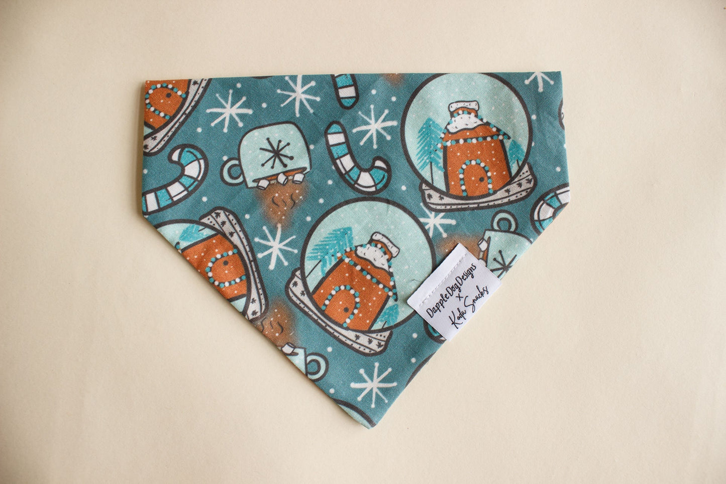 Blue Snow Globes Bandana
