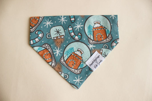 Blue Snow Globes Bandana