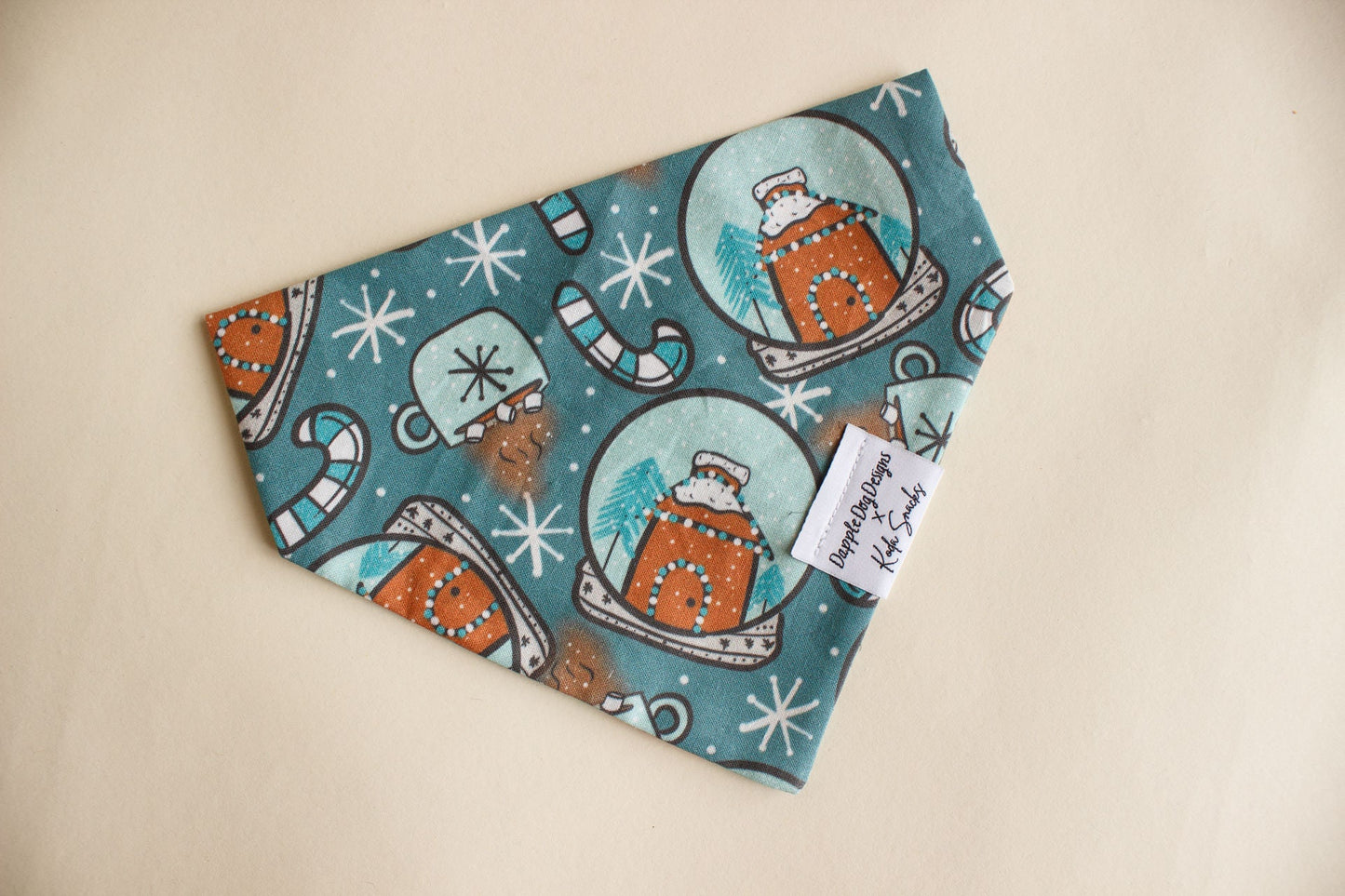 Blue Snow Globes Bandana