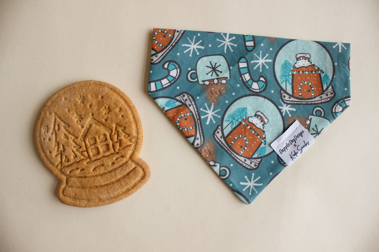 Blue Snow Globes Bandana