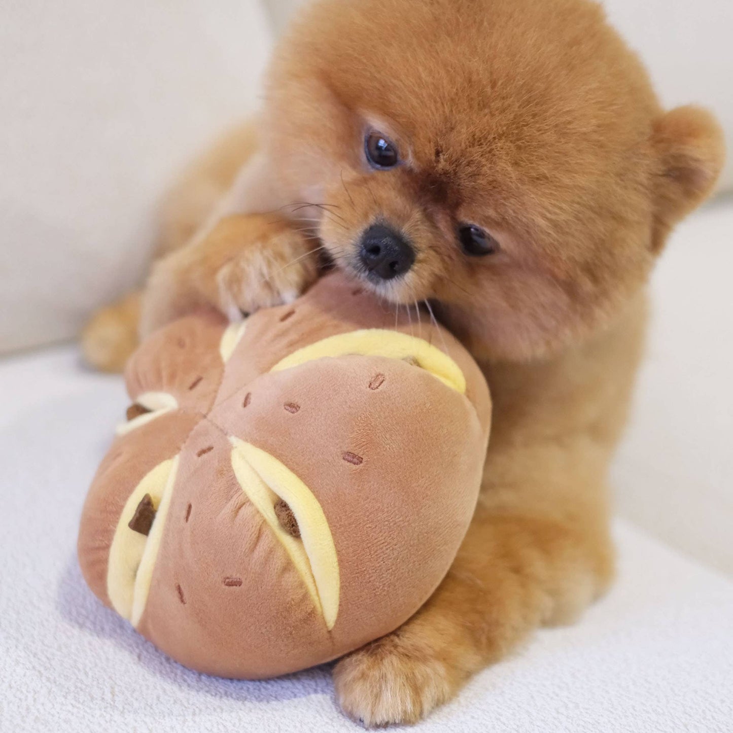 Cheesy Bread Nosework Enrichment Toy | Pups n Bubs