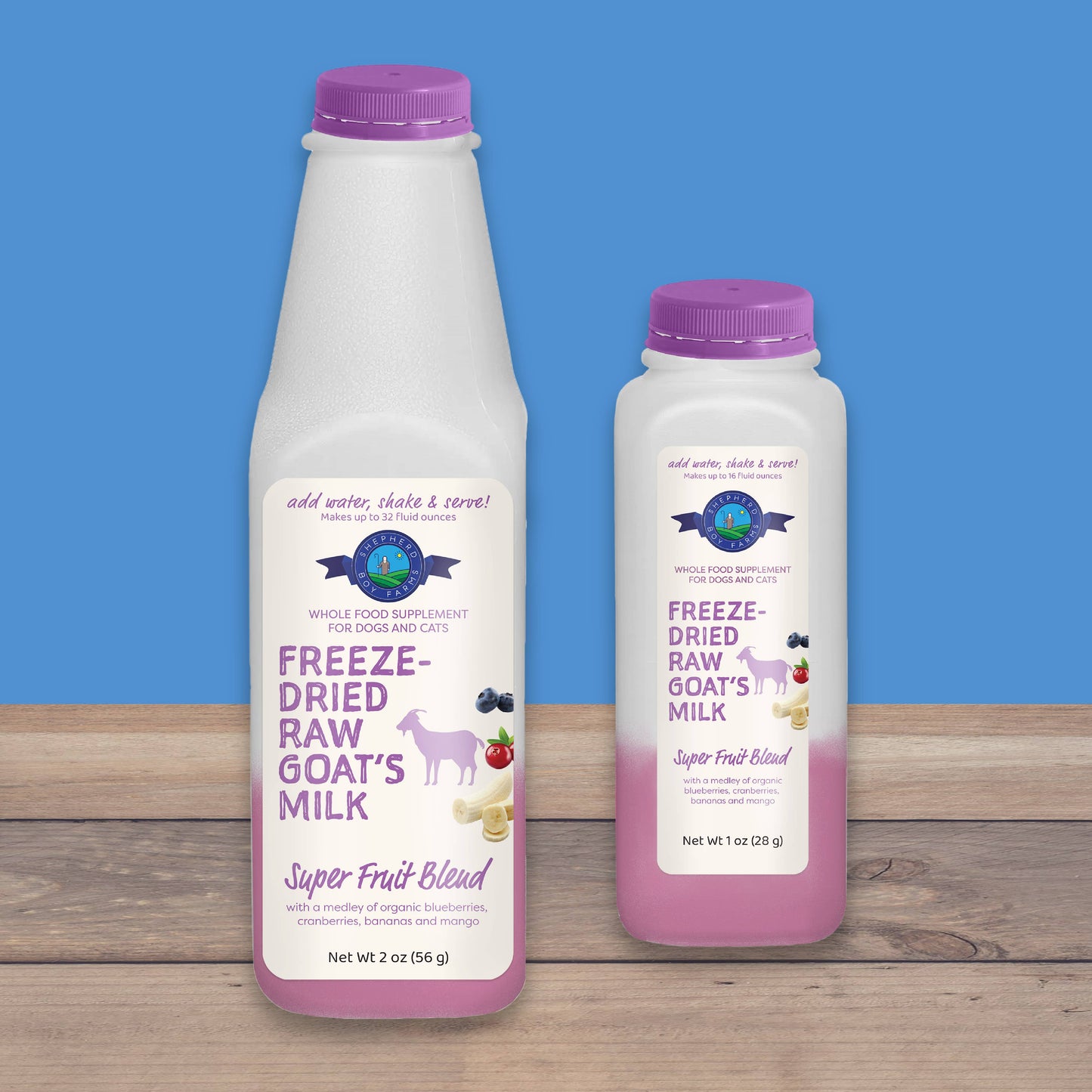 Freeze-Dried Raw Goat Milk Topper- Super Fruit Blend | Shepherd Boy Farms