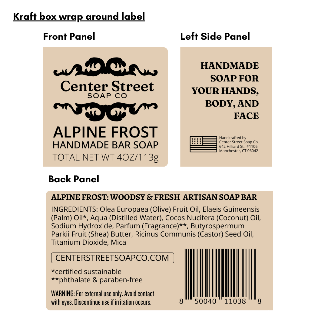 Alpine Frost Handmade Bar Soap - 4oz