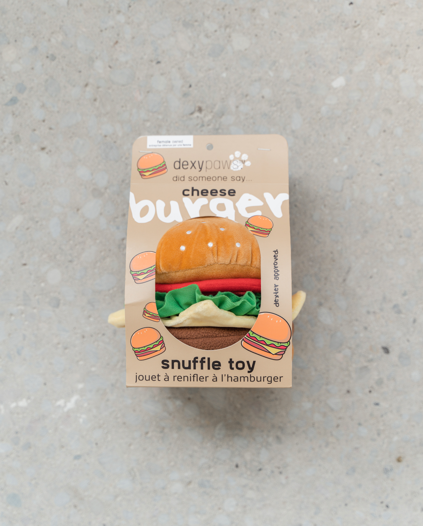 Expandable Treat Burger Snuffle Toy | Dexypaws