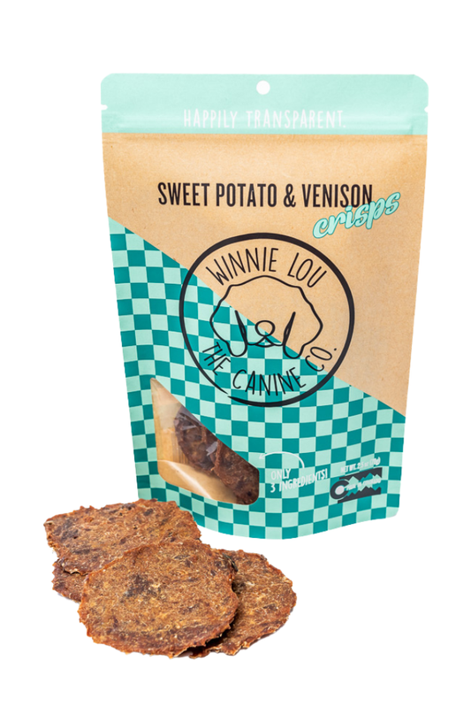 Sweet Potato & Venison Crisps | Winnie Lou