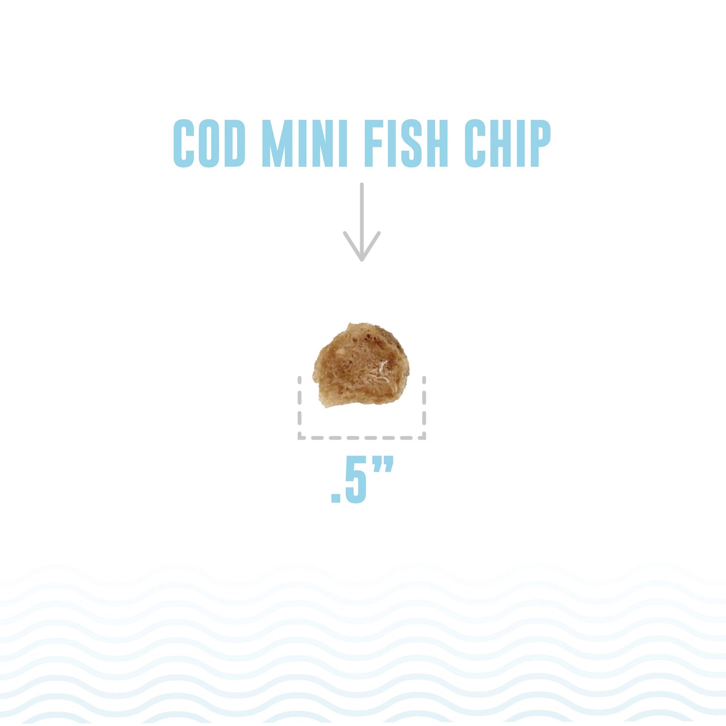 Mini Cod Fish Chip for Small Dogs 2.5-oz Bag | Icelandic+