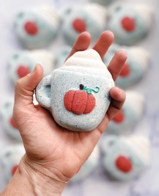 Pumpkin Spice Latte Bath Bomb