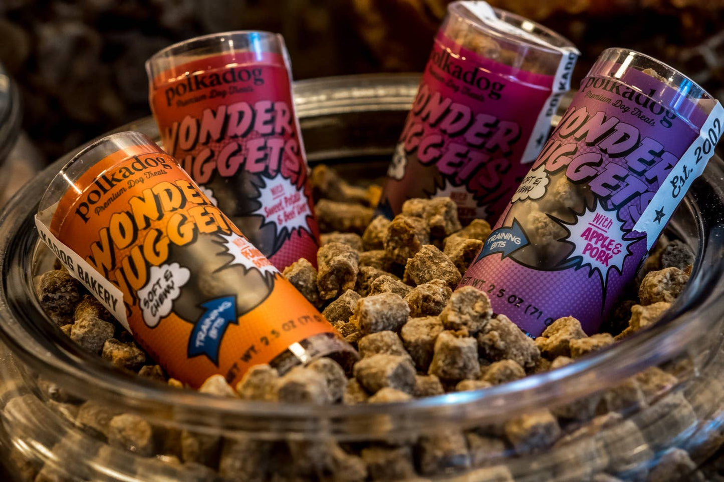 Wonder Nuggets Pork & Apple Dog Treats | Polkadog