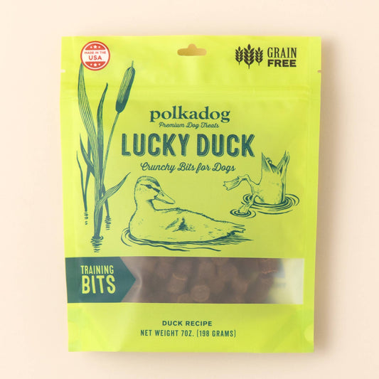 Lucky Duck Training Bits Crunchy Dog Treats | Polkadog