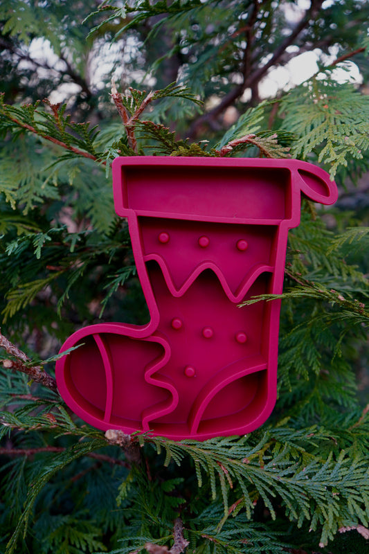 Santa's Stocking Slow Feeder Bowl