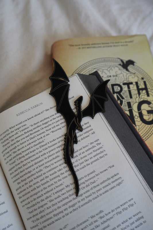 Flying Dragon Faux Leather Bookmark | The Bookish Atelier