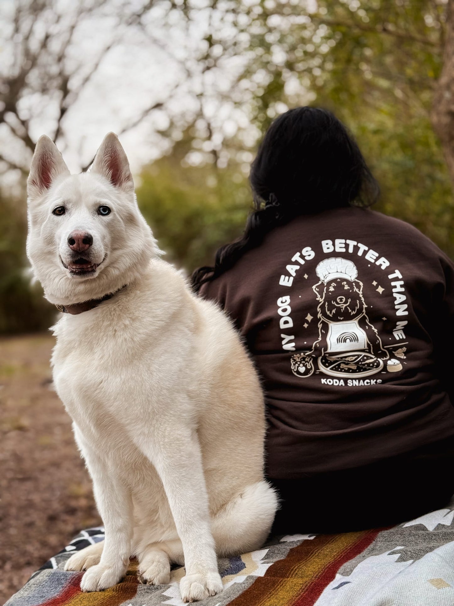 'My Dog Eats Better Than Me' Crewneck - Brown