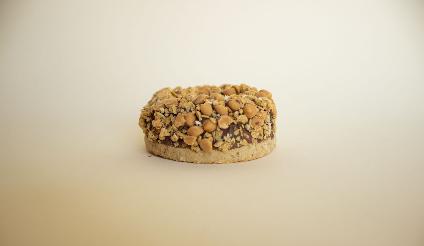 Carob Peanut Butter Crunch Granola Donut | K9 Granola Factory