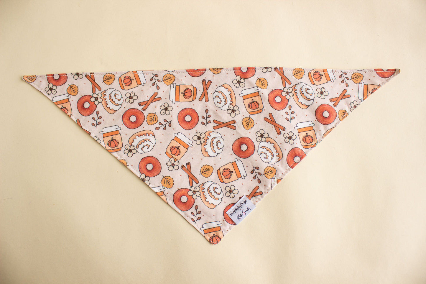 Fall Coffeehouse Bandana | Tie On Style