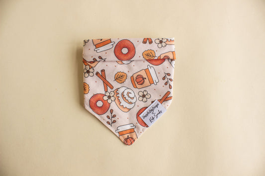 Fall Coffeehouse Bandana | Tie On Style