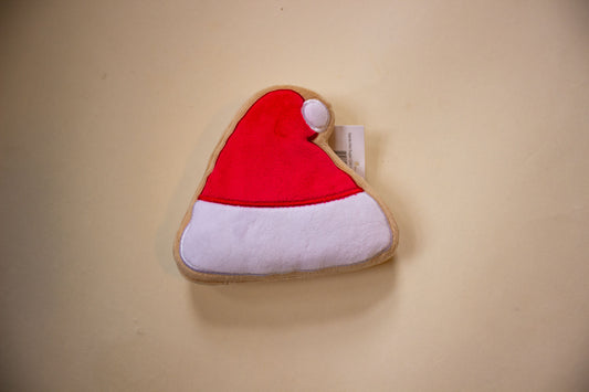 Christmas Santa Hat Sugar Cookie Plush Dog Toy | Midlee Designs