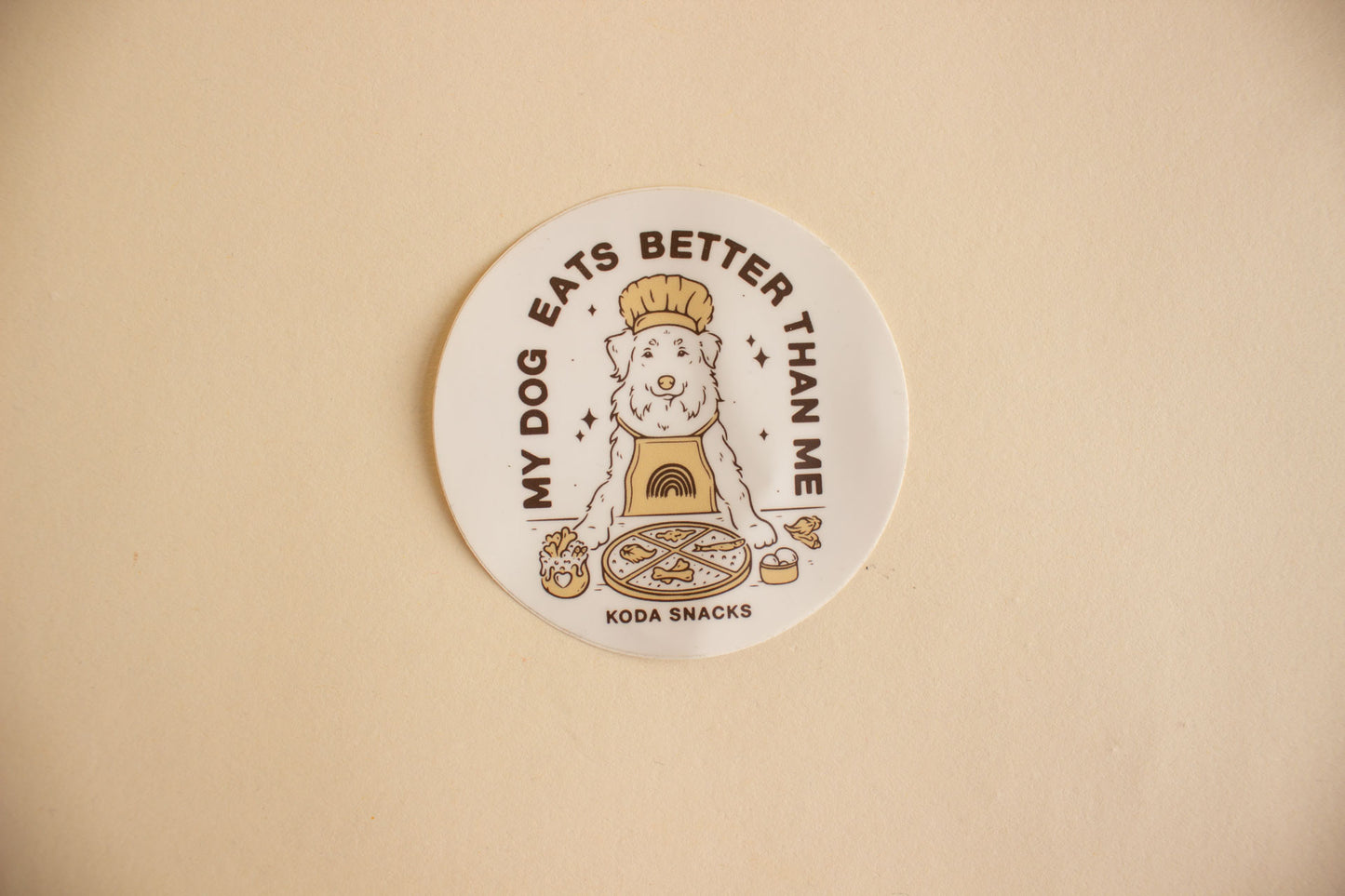 'My Dog Eats Better Than Me' Crewneck - Brown