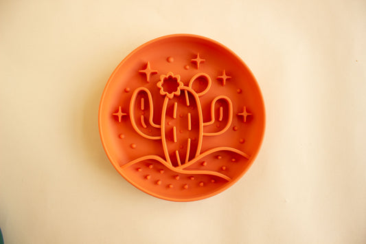 Cactus Slow Feeder Bowl - Canyon Orange