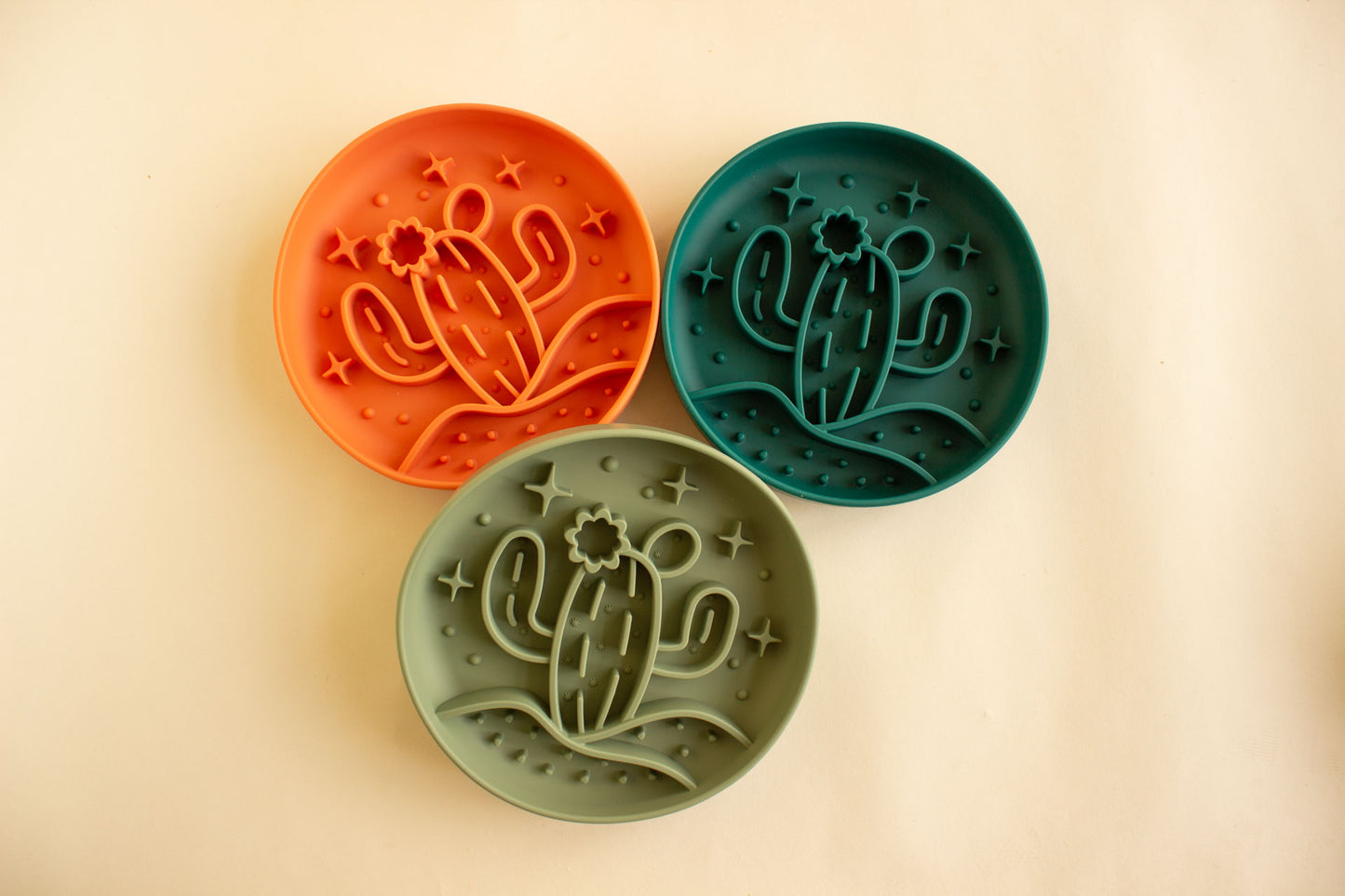 Cactus Slow Feeder Bowl - Saguaro Green